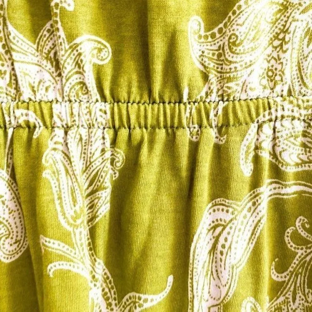 Anthropologie Mini Dress, Size M,‎ Green base, NWT
